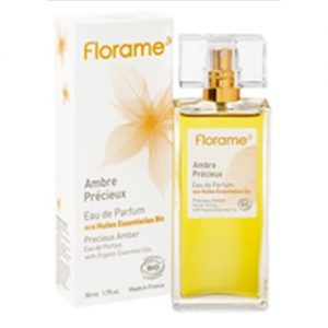 Florame Eau De Parfum Ambre Précieux, Precious Fragrance in Glass Flacon