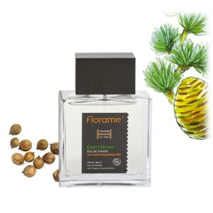 Florame Homme Eau De Toilette Vetiver Spirits - Duft für Männer in Glasflakon