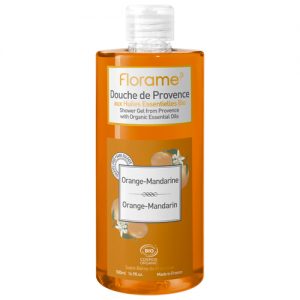 Florame Duschgel Orange Mandarine, 500 Ml, zertifizierte Biokosmetik aus der Provence
