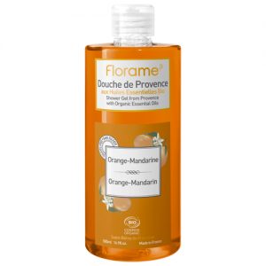 Florame Duschgel Orange Mandarine, 500 Ml, zertifizierte Biokosmetik aus der Provence