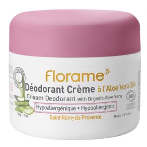 Florame Deodorant Cream With Aloe Vera for Sensitive Skin,50 ml