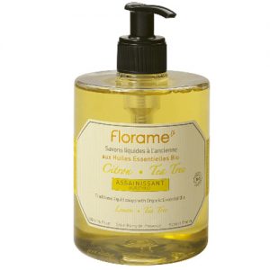 Florame Liquid Soap Lemon Tea Tree, 500ml - Certified Organic Cosmetics